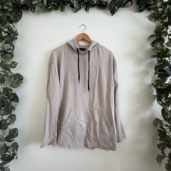 Public Opinion Long Sleeve Pullover Hooded Jacket Tan Men’s Size S - Picture 1 of 10